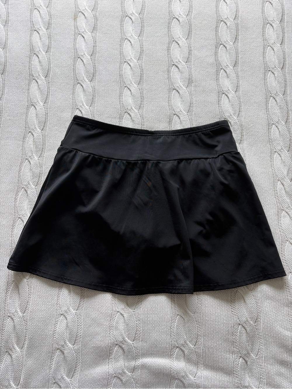 Lands' End Black swim skirt size 10